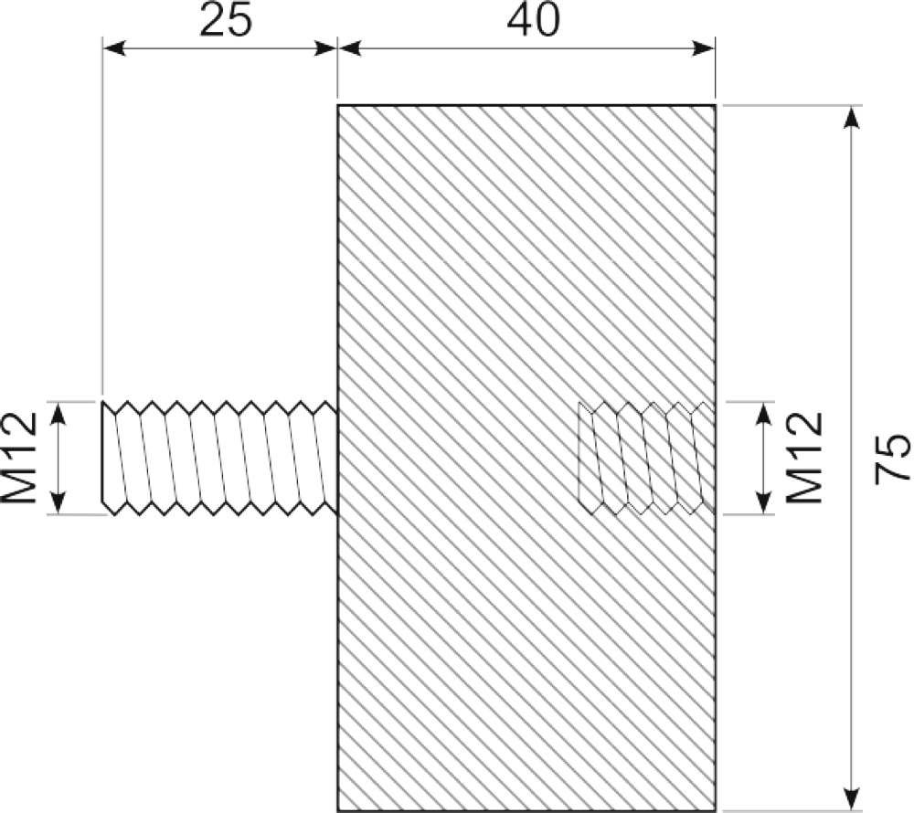 Vibrationsdæmper Ø75x40 mm