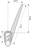 Kantliste Co.ex EPDM solid