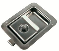 Indbygn.lås rustfri 140x108 mm