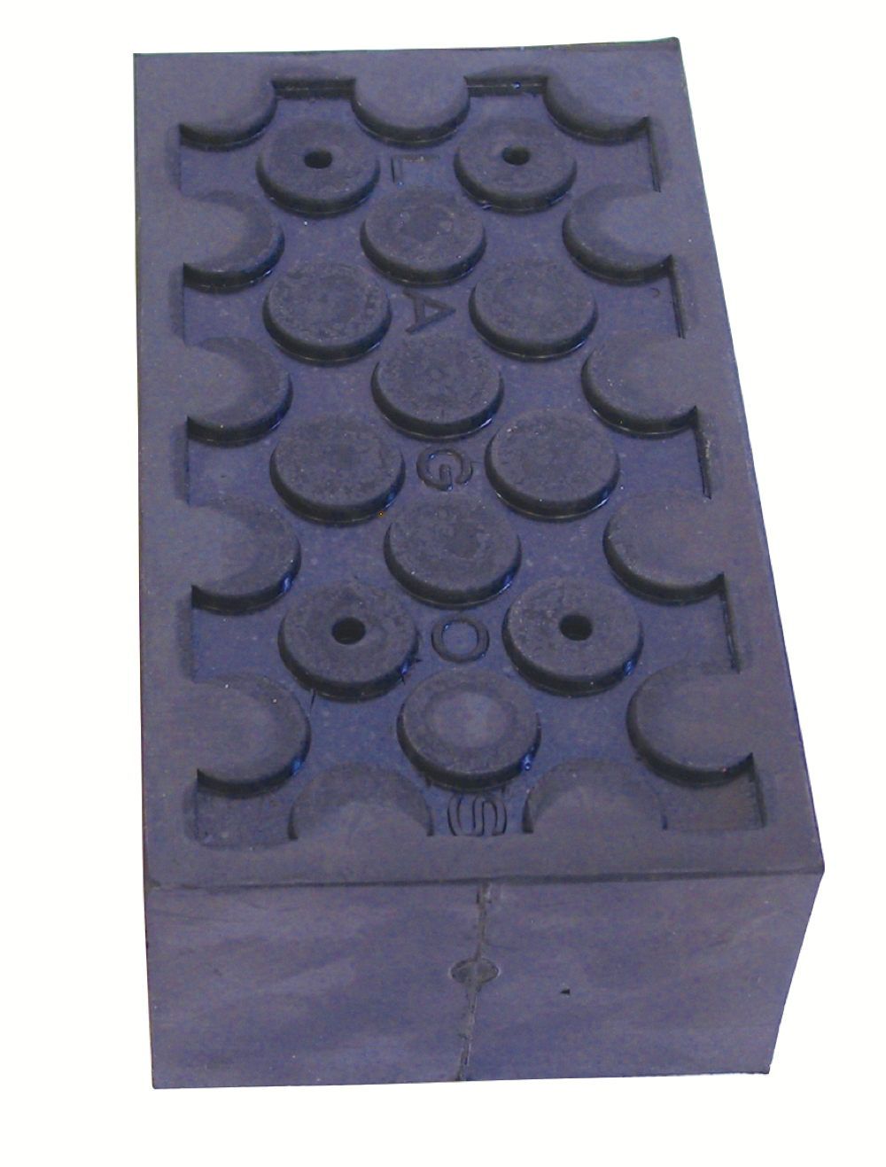 Gummiklods 180x60x100 mm for
