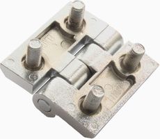 Zinkstøbt hængsel 50x50 krom