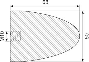 Vibrationsdæmper Ø50x68 mm