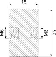 Vibrationsdæmper Ø25X15 mm
