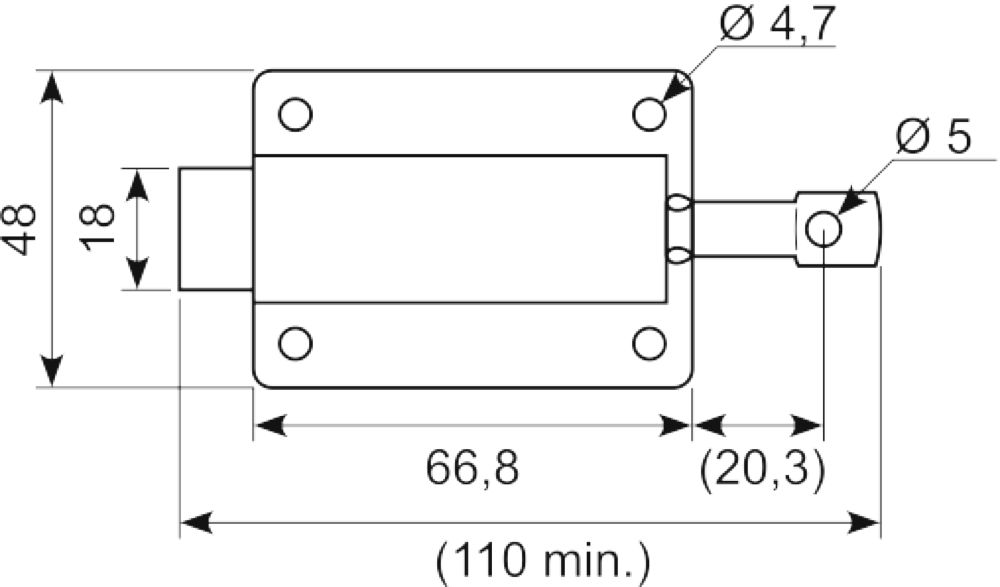 Snaplås 66.8x48 mm