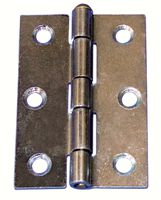 Galv.hængsel med messingtap