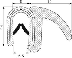 Kantliste PVC/Svampeg.