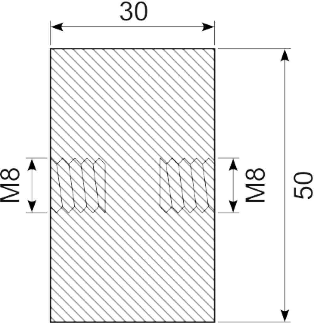 Vibrationsdæmper Ø50x30 mm