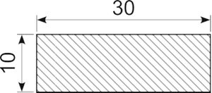 Svampegummi 30 x 10 mm EPDM