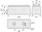 Buffer 200 x 80 x 80