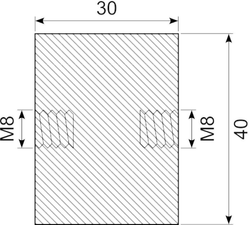 Vibrationsdæmper Ø40x30 mm