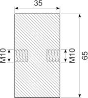 Vibrationsdæmper Ø65x35 mm
