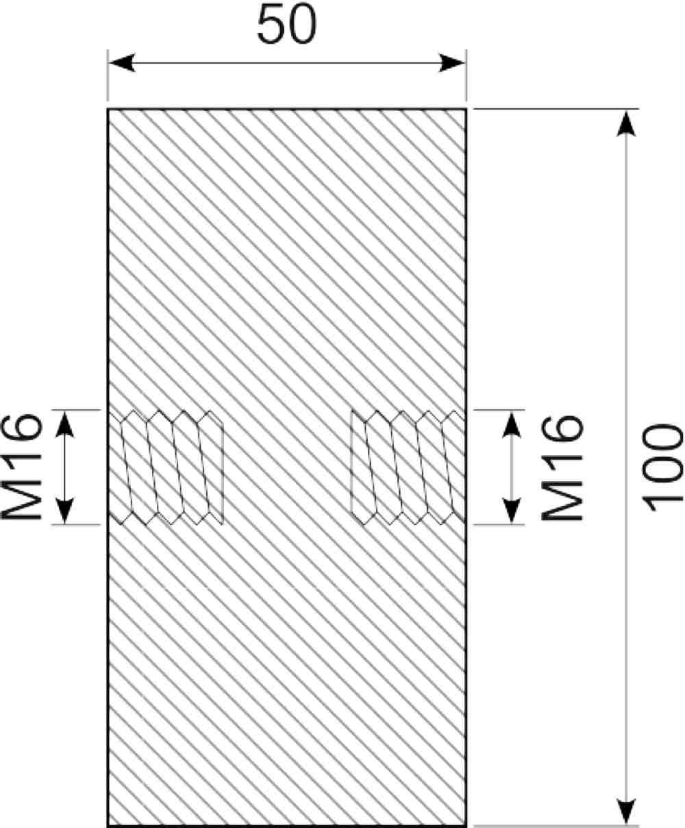 Vibrationsdæmper Ø100x50 mm
