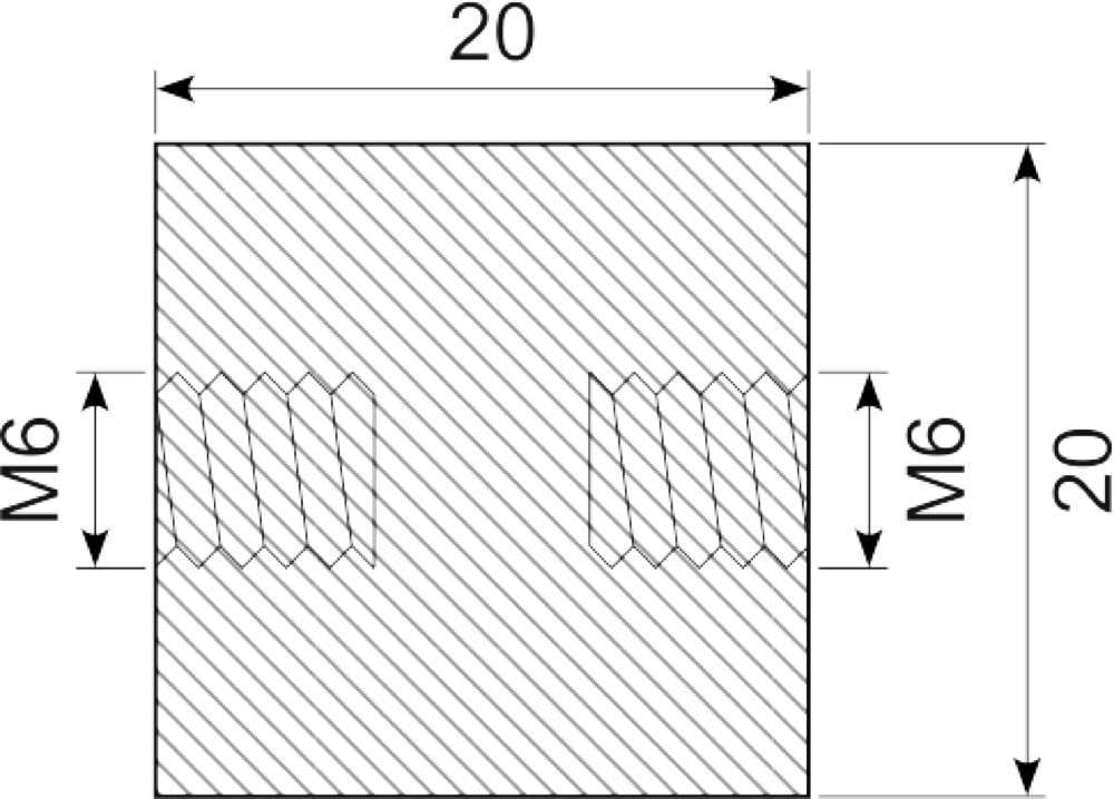 Vibrationsdæmper Ø20X20 mm