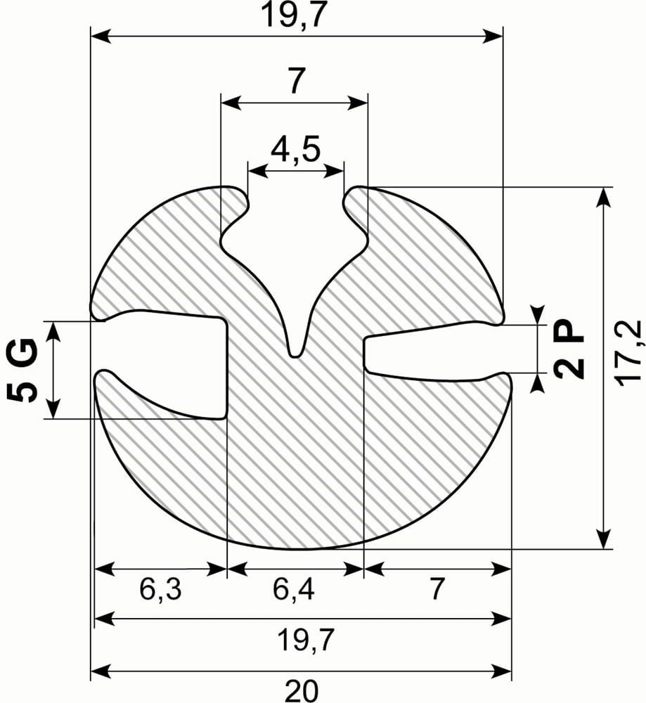 Rudeprofil EPDM