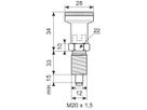 Rustfri positioneringsbolt d=12 kort
Rustfri SS303 Nylon kn