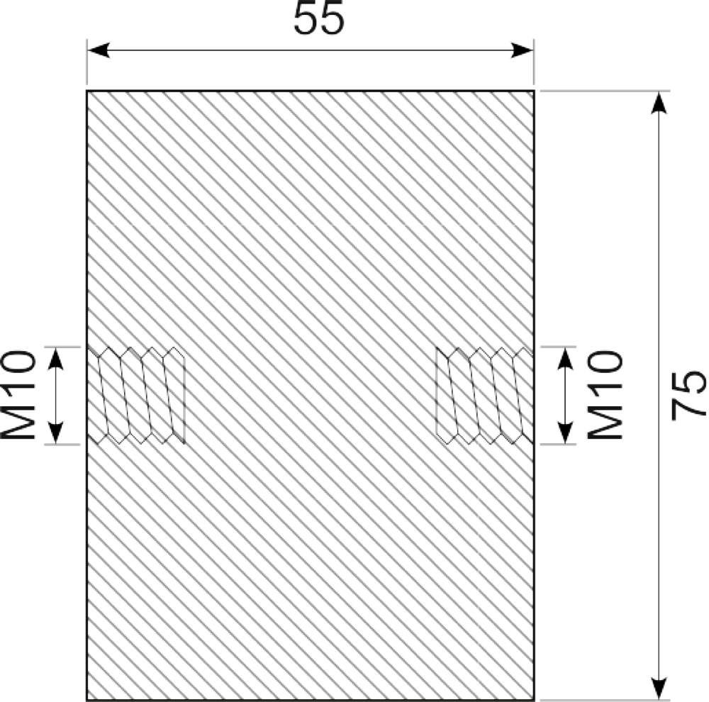 Vibrationsdæmper Ø75x55 mm