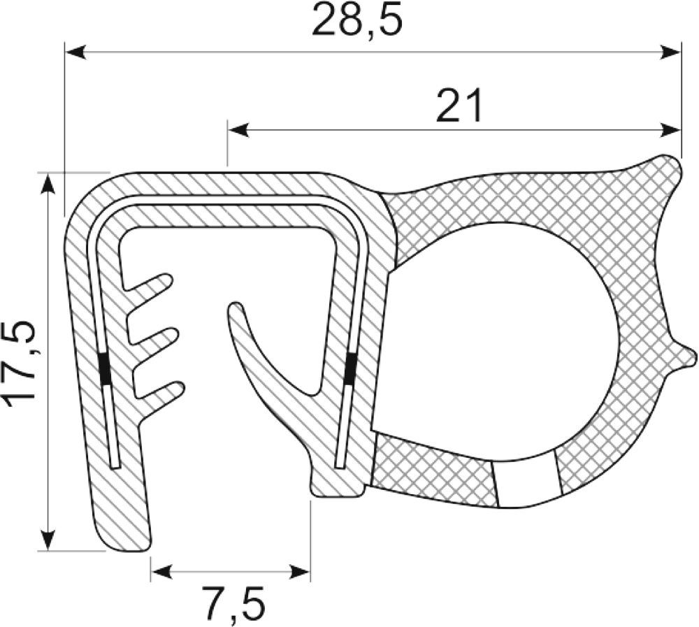 Kantliste Co.ex EPDM