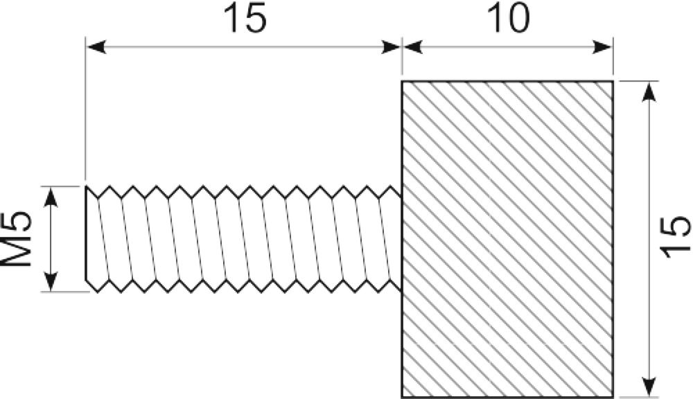 Vibrationsdæmper ø15X10 mm