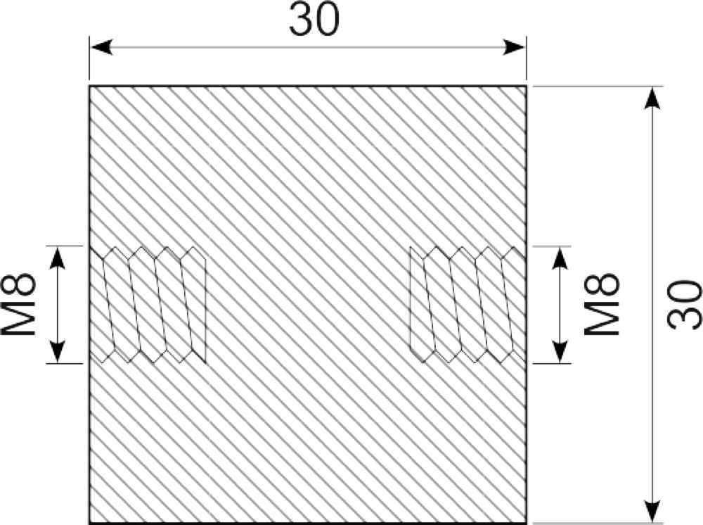 Vibrationsdæmper Ø30x30 mm
