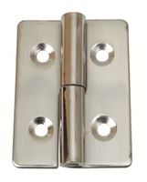 Hængsel rustfri poleret