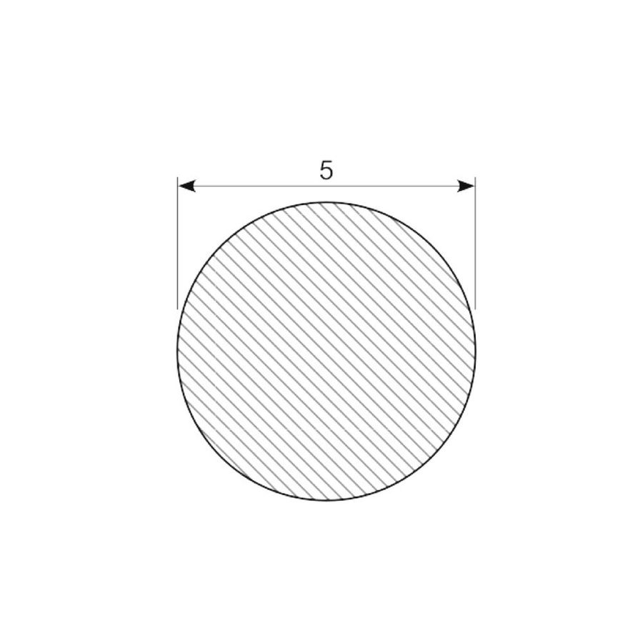 Silicone snor ø5 mm sh.60A
Transparent