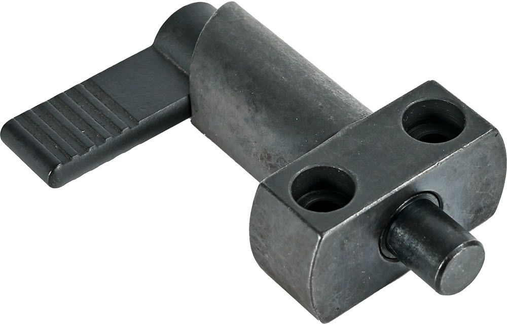 Fjederrigel  Ø12x20mm
Med flange montering
Stål sort oxide