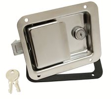 Indbygn.lås 108x133 mm rustfri 304 uden knop
med pakning nø