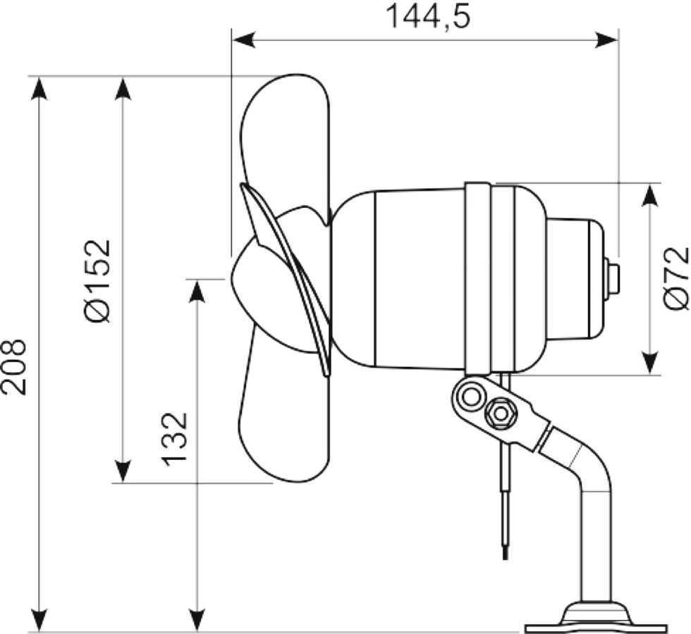 Chauffør blæser 24V