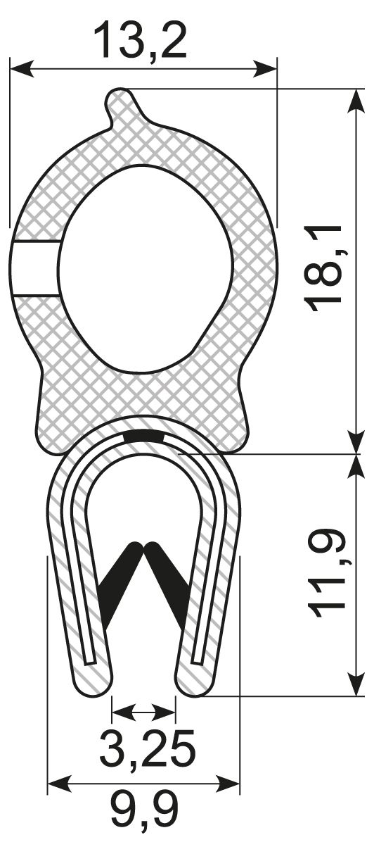 Kantliste PVC/Svampeg.