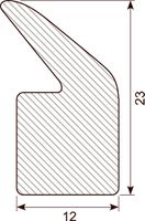 Pile svampegummiprofil. CR