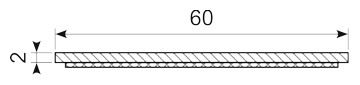 Cellegummi 60 x 2 mm EPDM