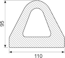 D-Fender EPDM 110 x 95 mm
