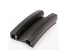 B-fenderliste sort 60 mm