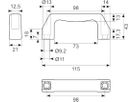Greb 98mm sort