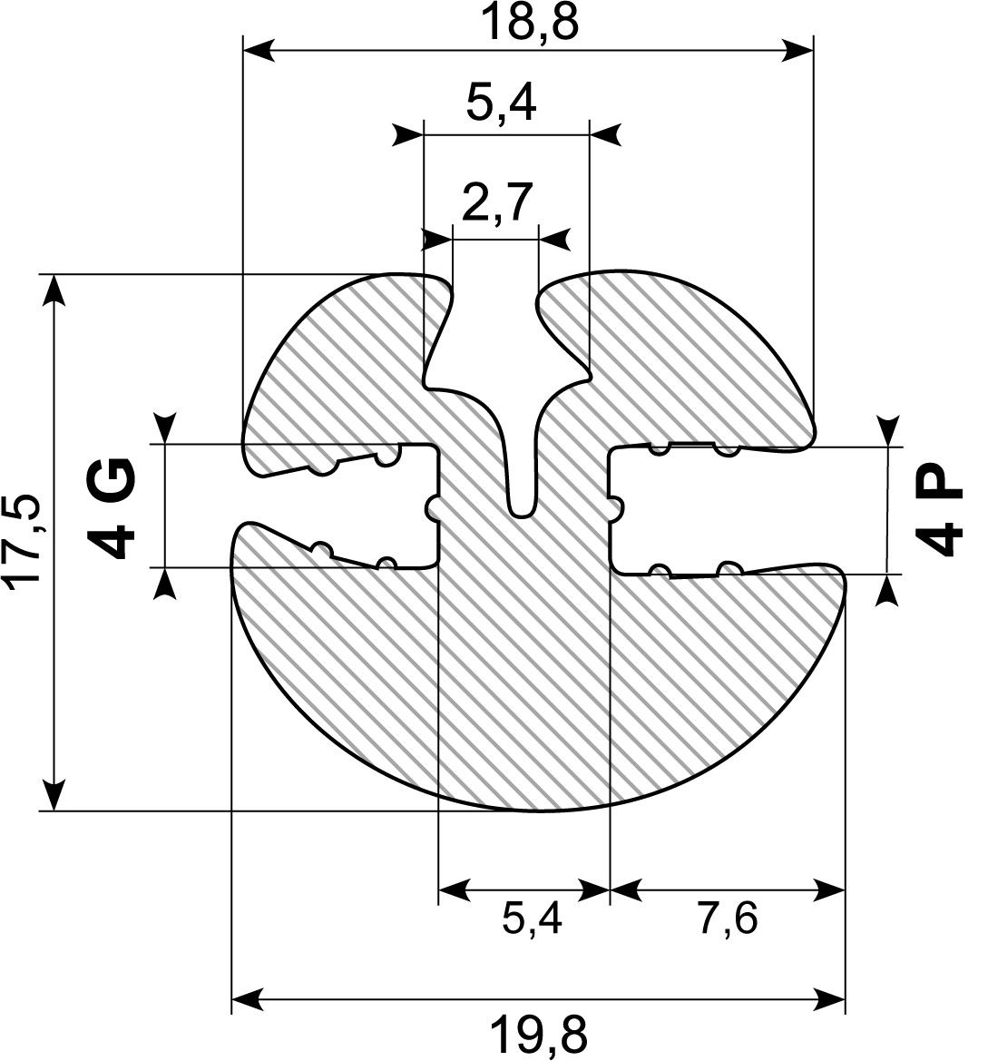 Rudeprofil EPDM