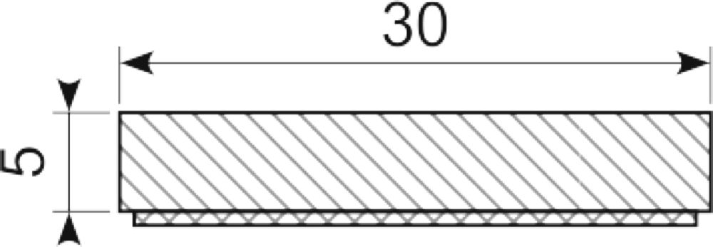 Svampegummi 30 x 5 mm EPDM