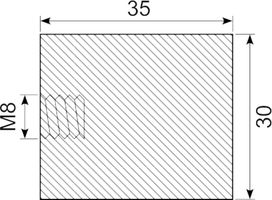 Vibrationsdæmper Ø30x35 mm