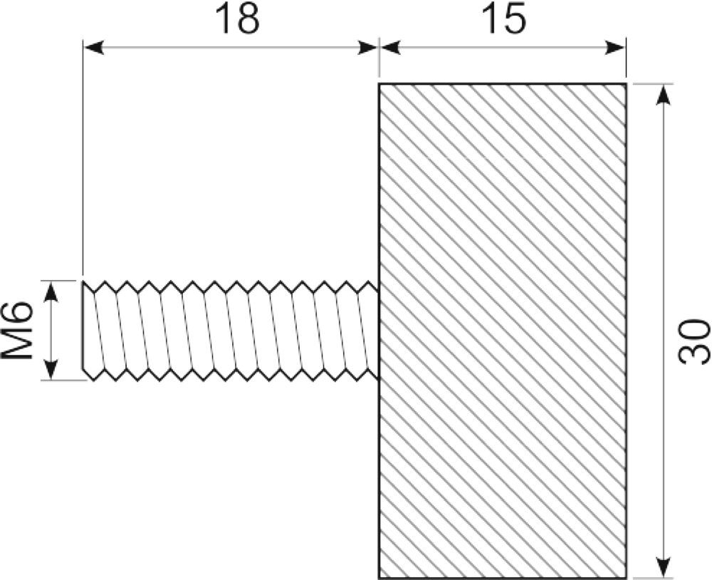 Vibrationsdæmper ø30X15 mm