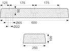 Buffer 600 x 250 x 100