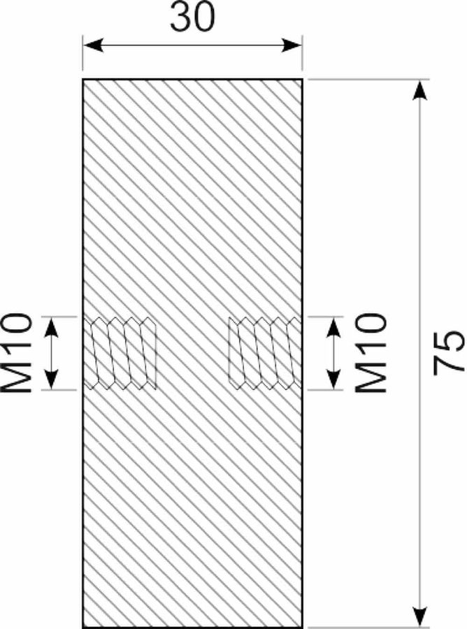 Vibrationsdæmper Ø75x30 mm