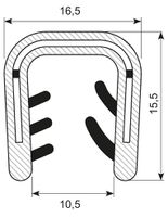 Kantliste PVC 10.0-12mm