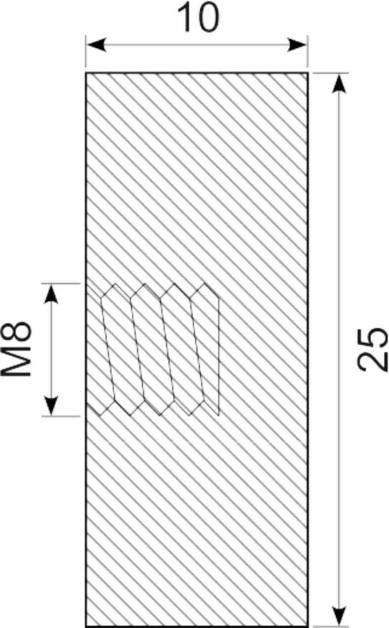Vibrationsdæmper Ø25x10 mm