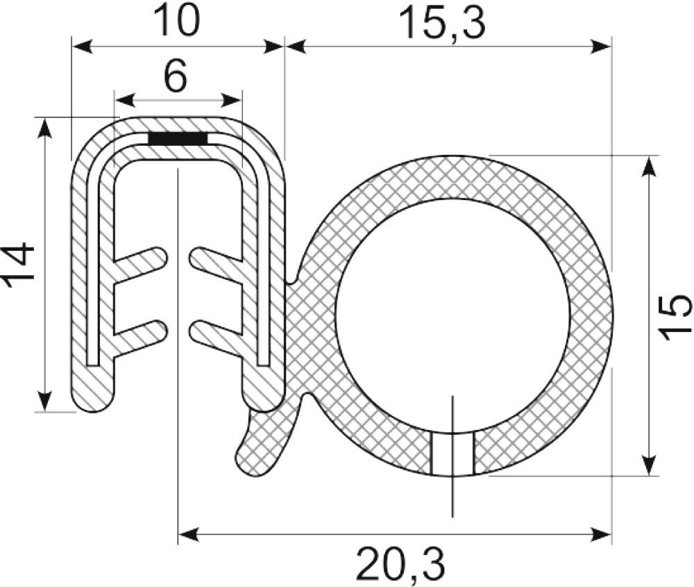 Kantliste Co.ex EPDM