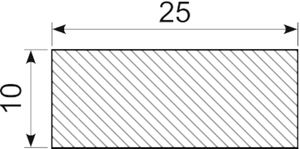 Svampegummi 25 x 10 mm EPDM