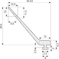 EPDM gummi læbe shore 70