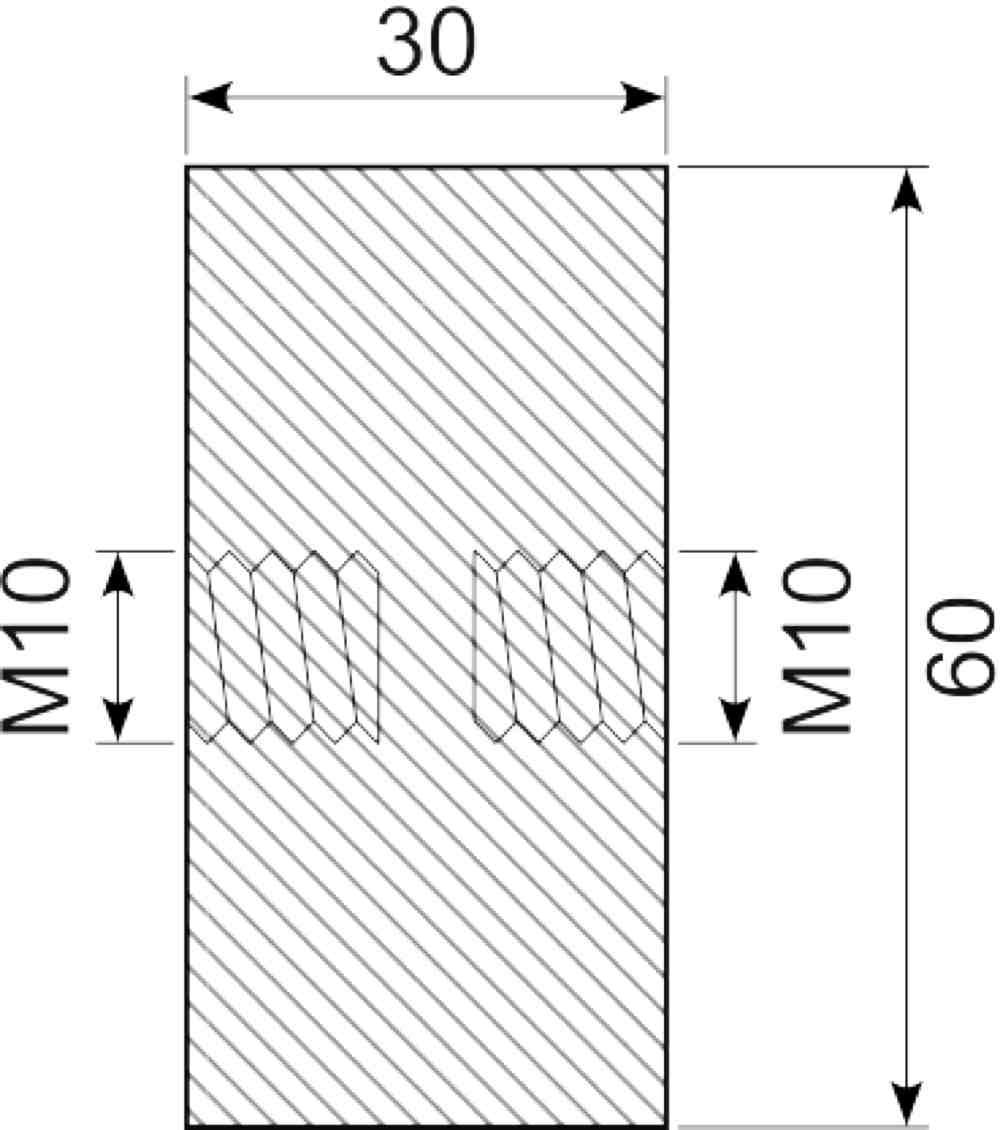 Vibrationsdæmper Ø60x30 mm