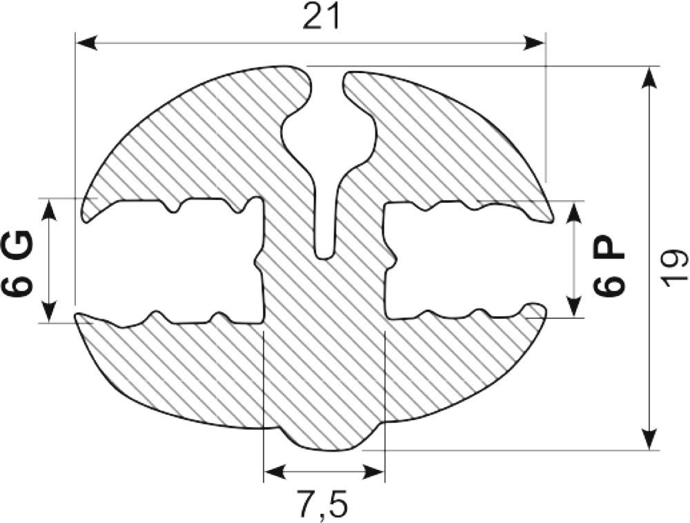 Rudeprofil EPDM