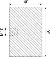 Vibrationsdæmper Ø60x40 mm