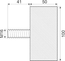 Vibrationsdæmper Ø100x50 mm