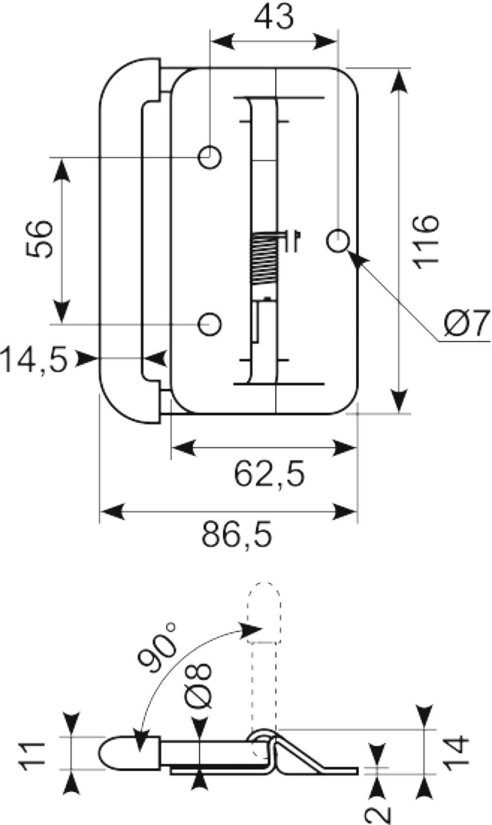 Kuffertgreb. Aluminium